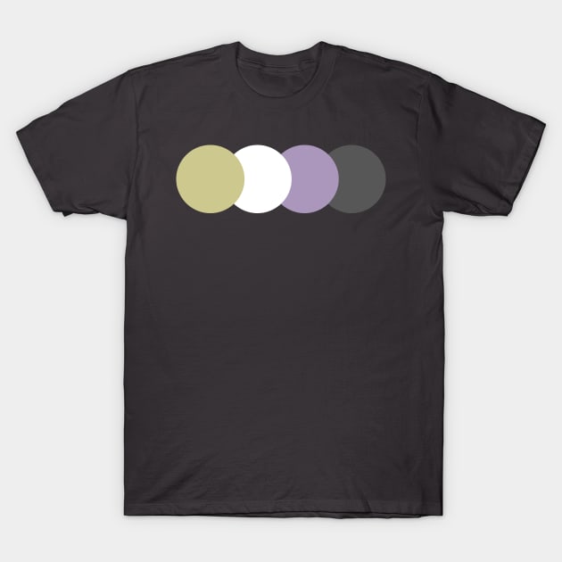 Enby | Muted | Subtle Pride T-Shirt by PrinceSnoozy